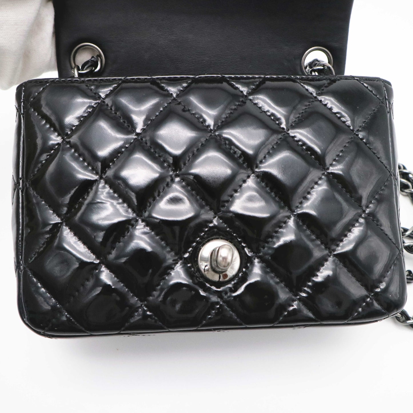 Chanel - Classic Flap Mini Square - Leather - Black - (mini)