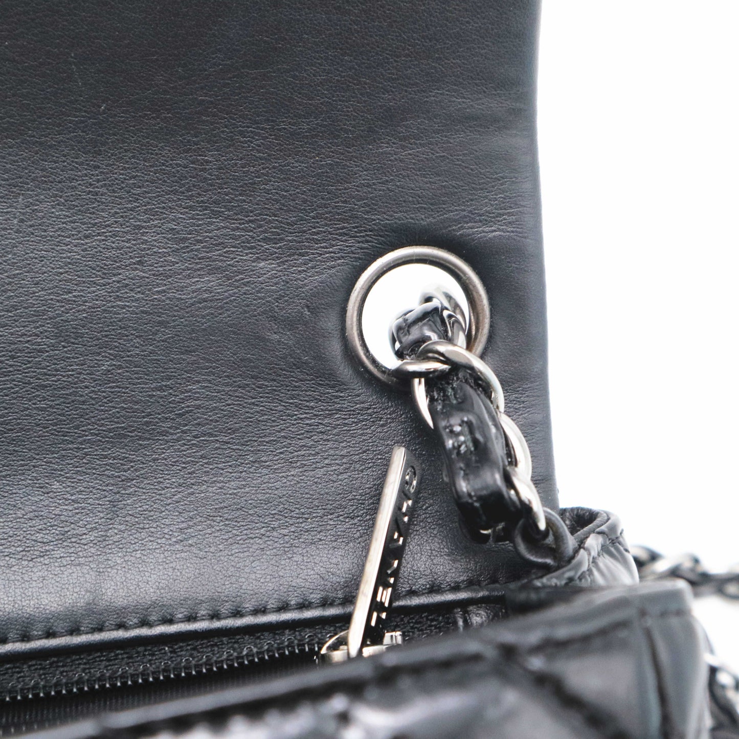 Chanel - Classic Flap Mini Square - Leather - Black - (mini)