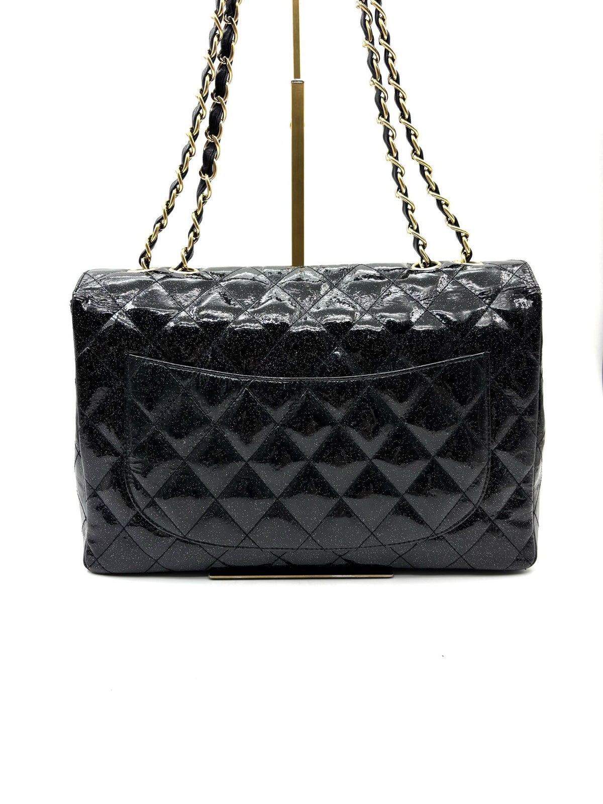 Chanel - Classic Flap - Patent leather - Black - (Large)