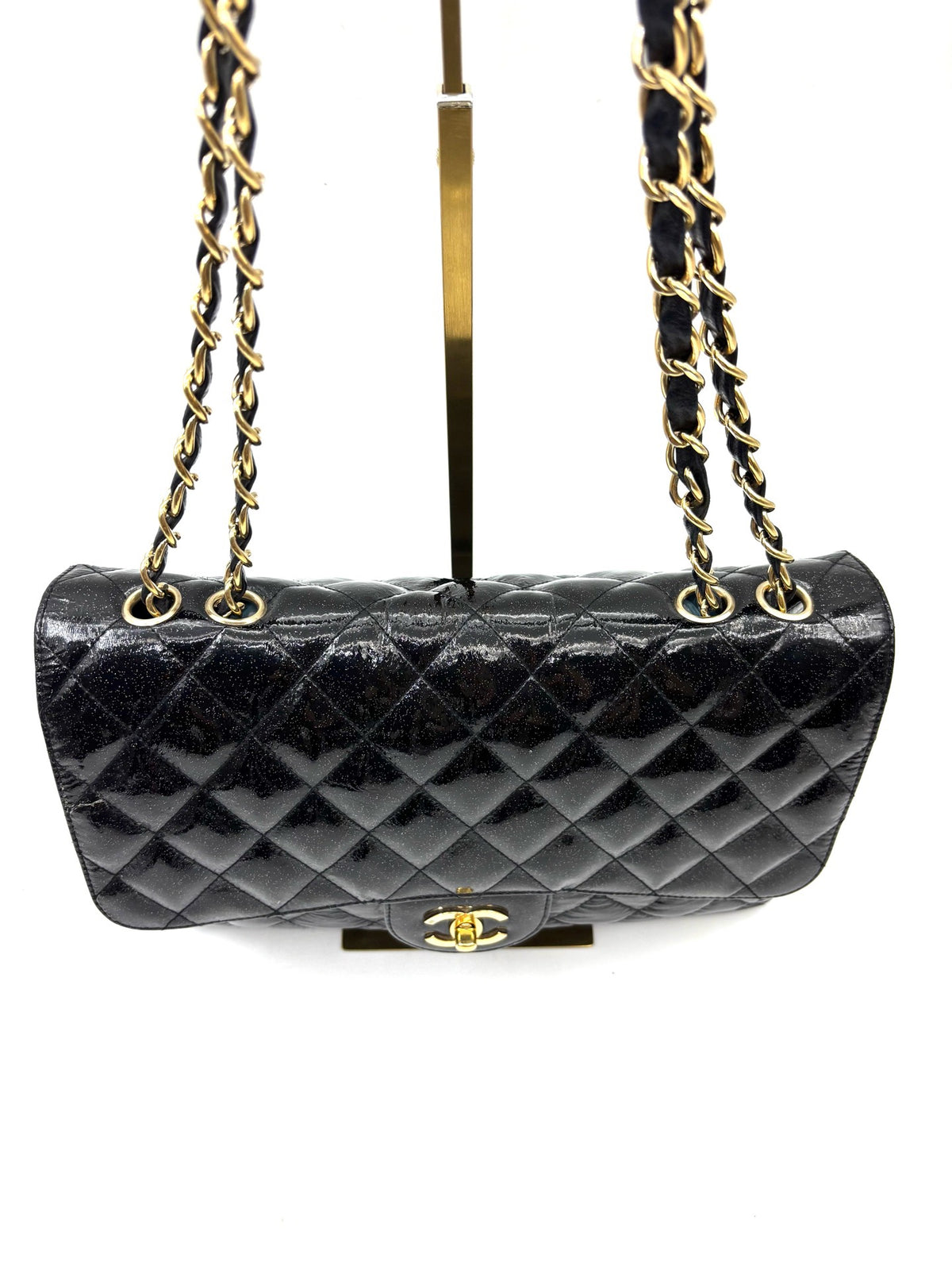 Chanel - Classic Flap - Patent leather - Black - (Large)