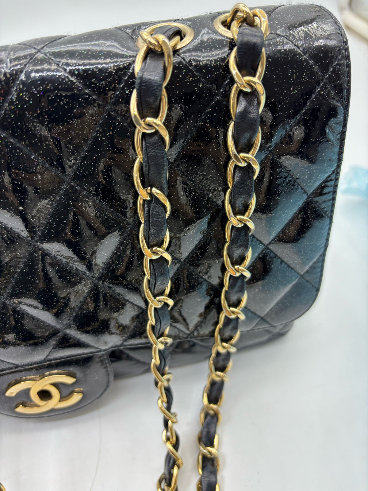Chanel - Classic Flap - Patent leather - Black - (Large)