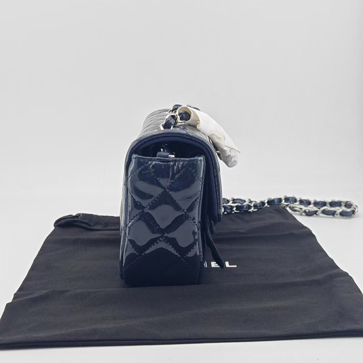 Chanel - Classic Flap - Patent leather - Blue - (mini)