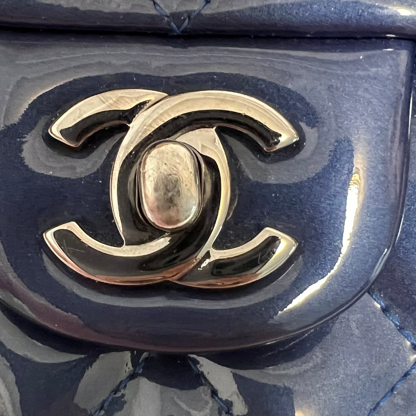Chanel - Classic Flap - Patent leather - Blue - (mini)