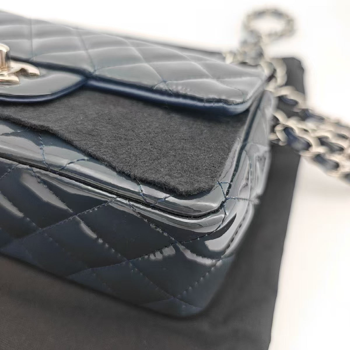 Chanel - Classic Flap - Patent leather - Blue - (mini)
