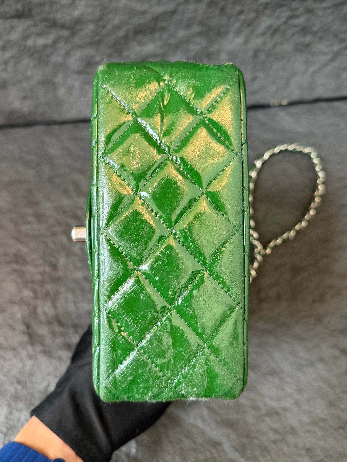 Chanel - Classic Flap - Patent leather - Green - (mini)