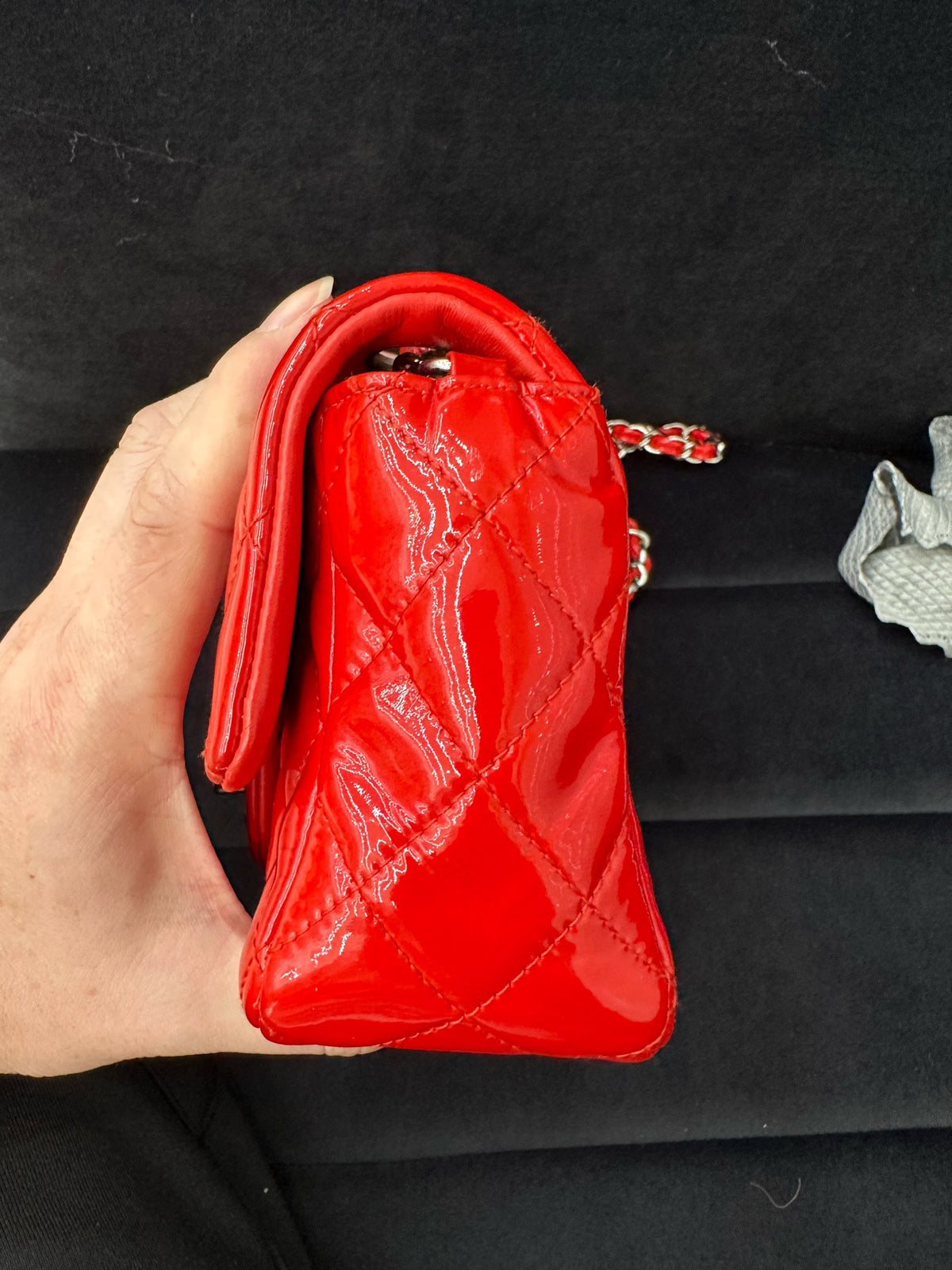 Chanel - Classic Flap - Patent leather - Red - (mini)