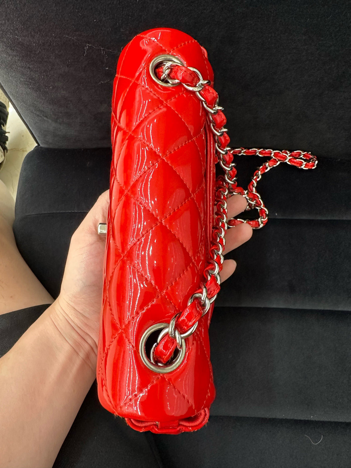 Chanel - Classic Flap - Patent leather - Red - (mini)
