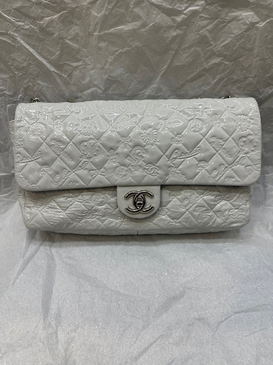 Chanel - Classic Flap - Patent leather - White - (Other)