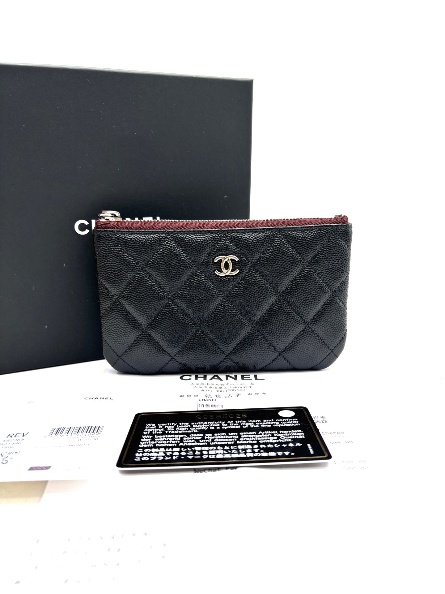 Chanel - Classic Flap Pouch - Caviar leather - Black - (small)
