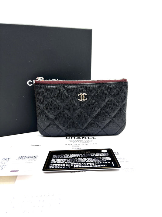 Chanel - Classic Flap Pouch - Caviar leather - Black - (small)