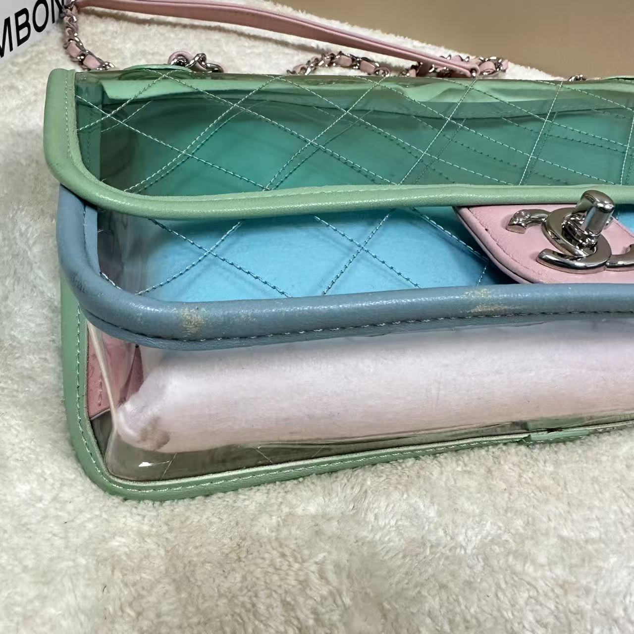 Chanel - Classic Flap - PVC with leather trim - Multicolour - (medium)