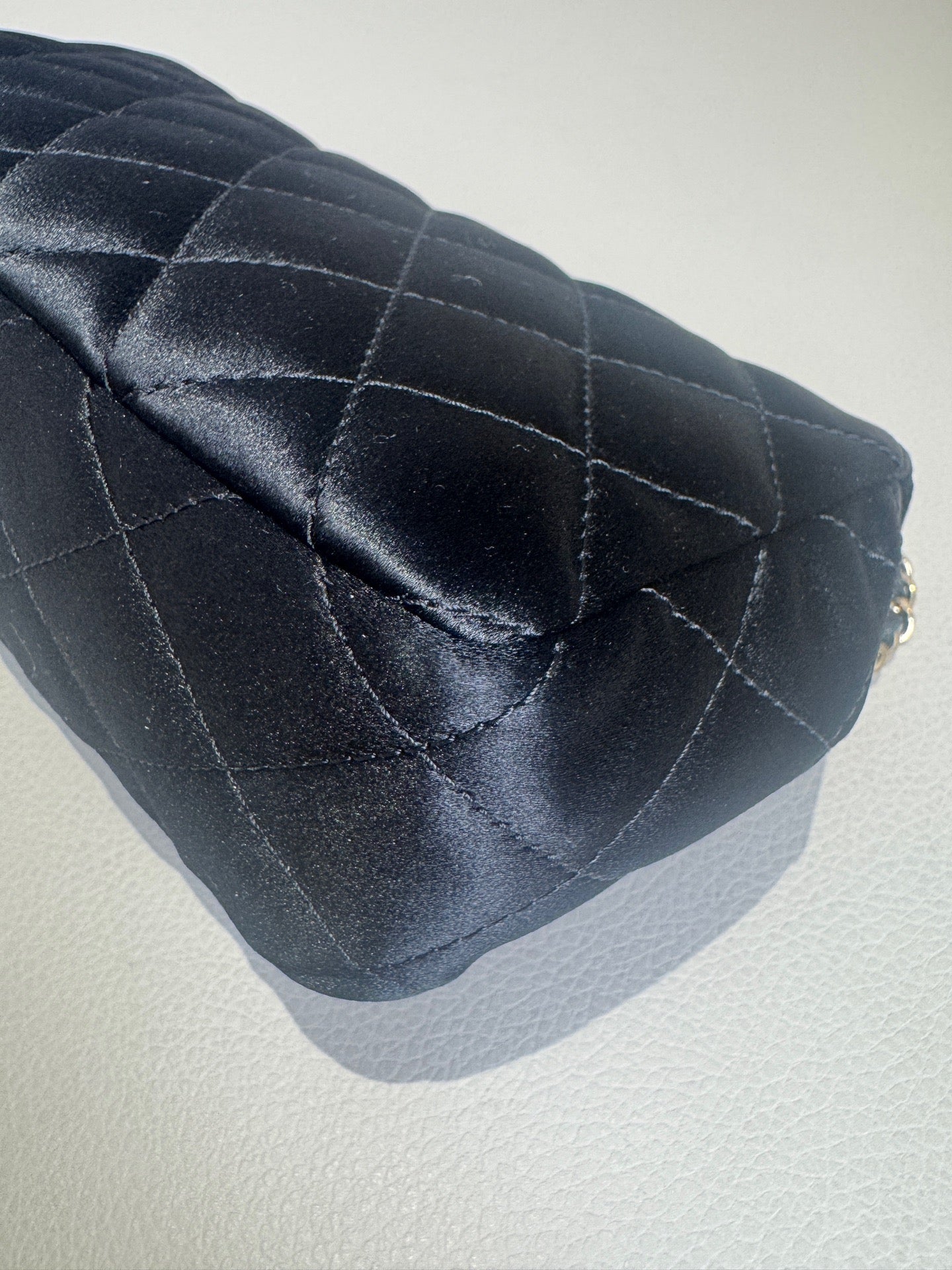 Chanel - Classic Flap - Silk - Black - (mini)
