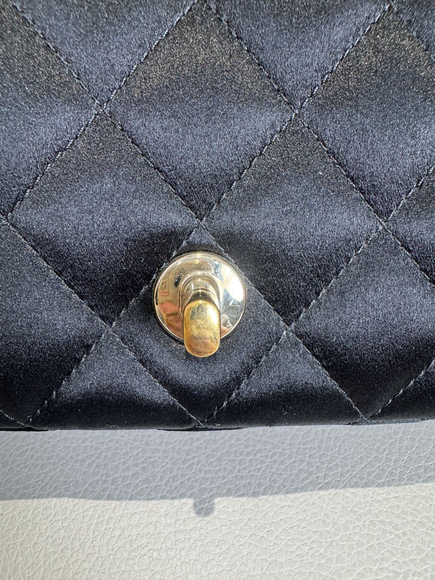 Chanel - Classic Flap - Silk - Black - (mini)