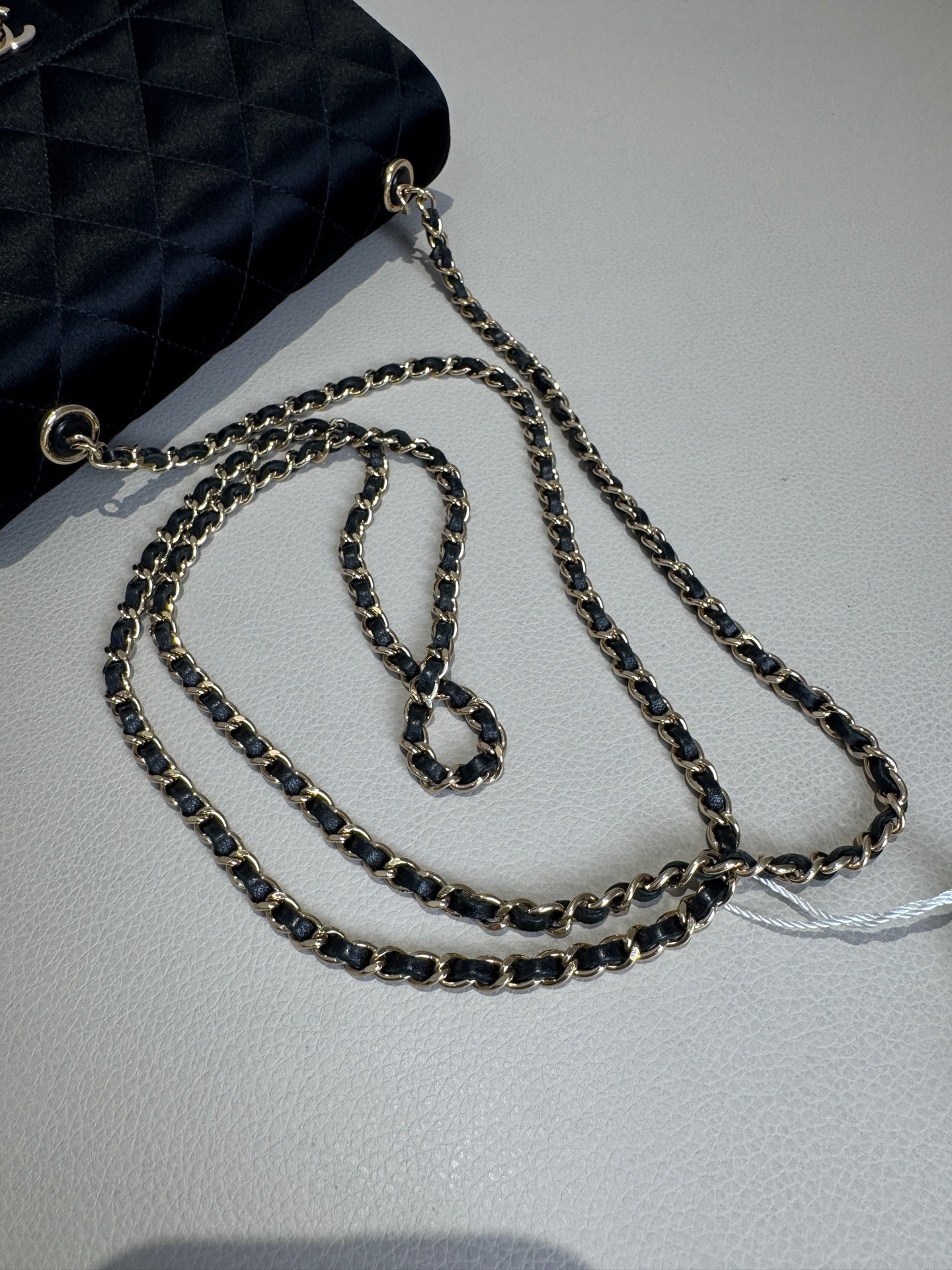 Chanel - Classic Flap - Silk - Black - (mini)