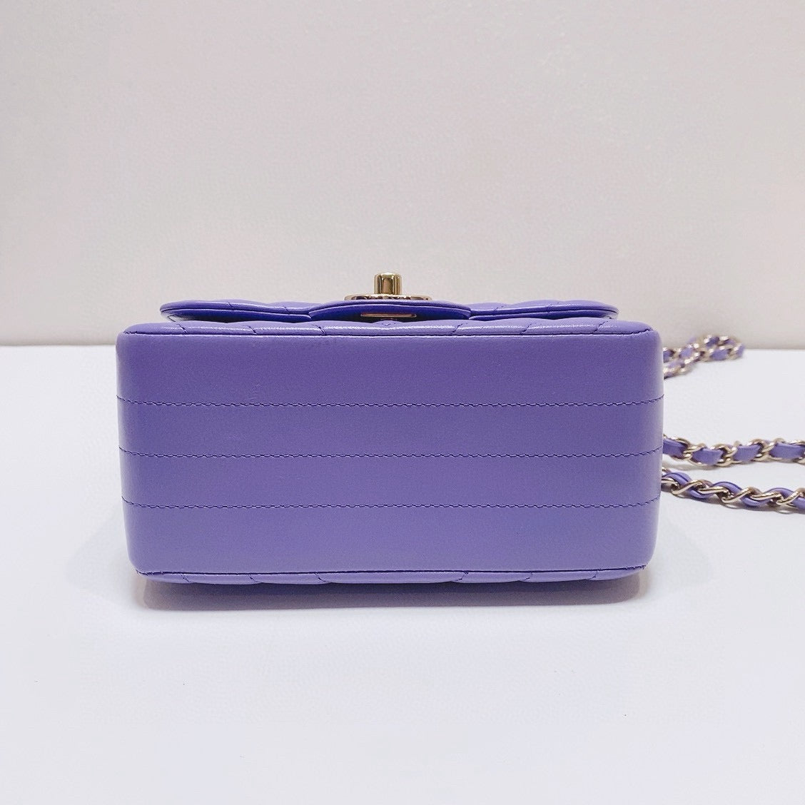 Chanel - Classic Flap Square Mini - Lambskin leather - Purple - (mini)