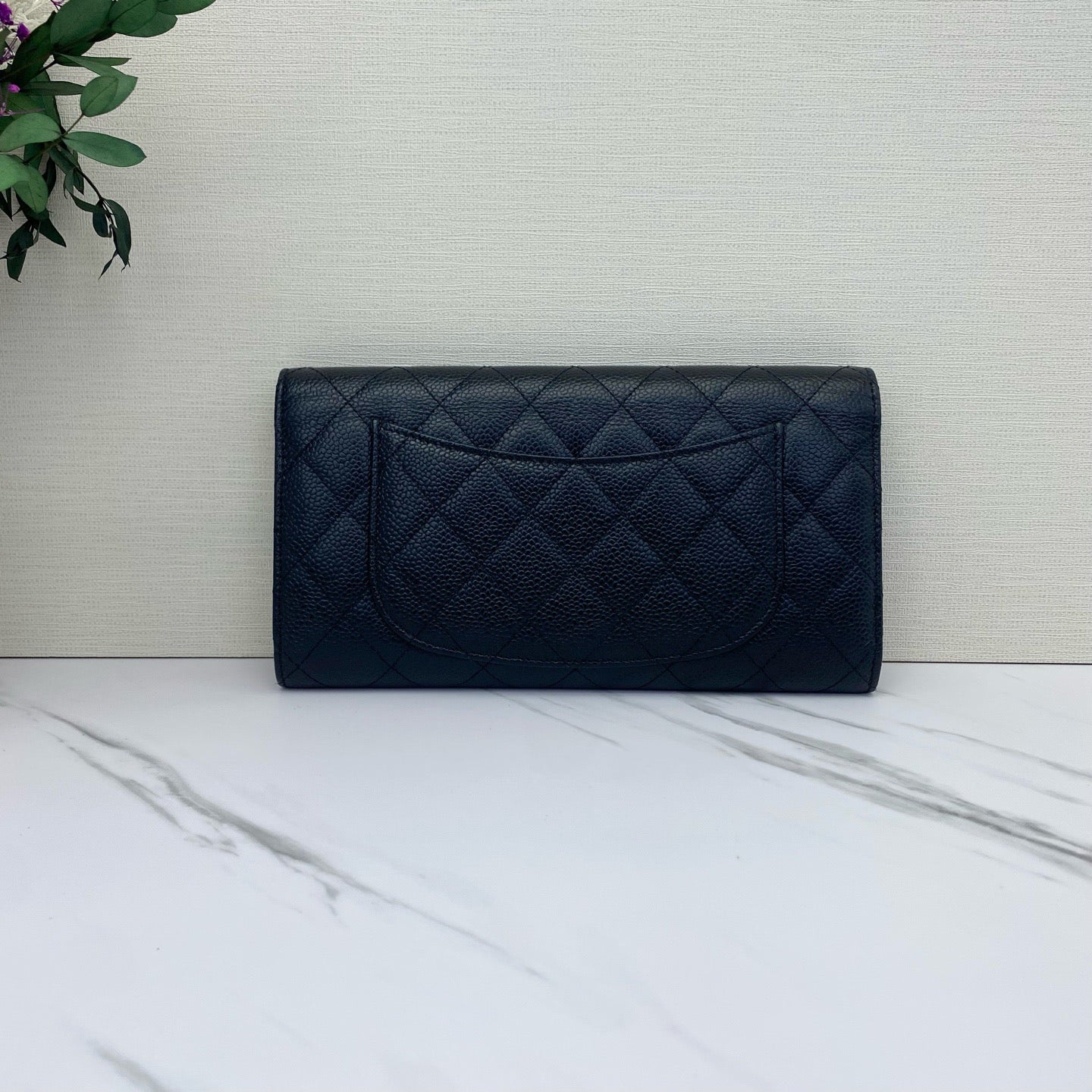 Chanel - Classic Flap Three-in-One Wallet/Clutch - Caviar leather - Black - (medium)