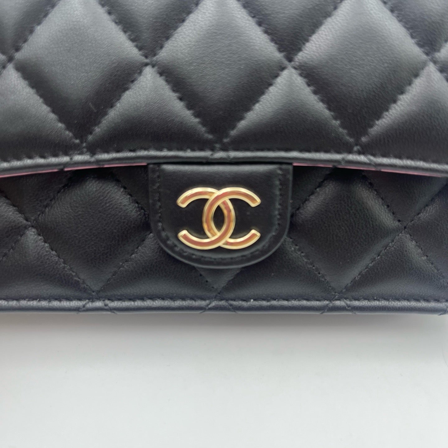 Chanel - Classic Flap WOC - Leather - Black - (mini)