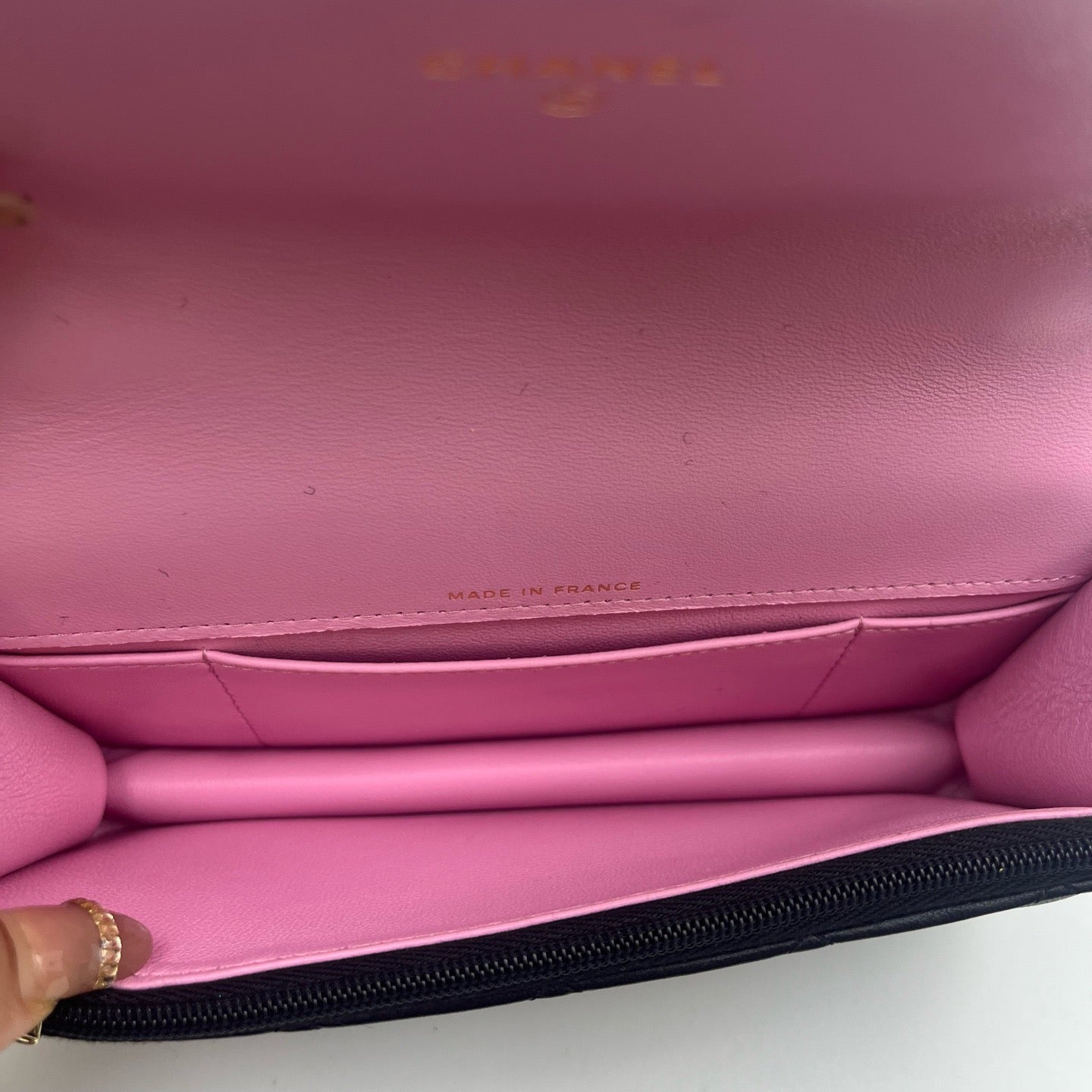 Chanel - Classic Flap WOC - Leather - Black - (mini)