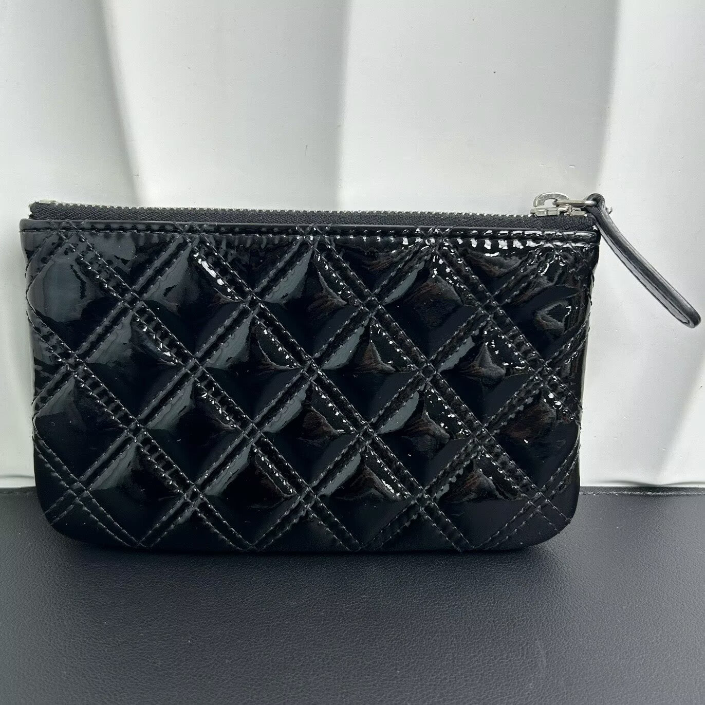 Chanel - Classic Matelassé Small Clutch Coin Purse - Patent leather - Black - (mini)