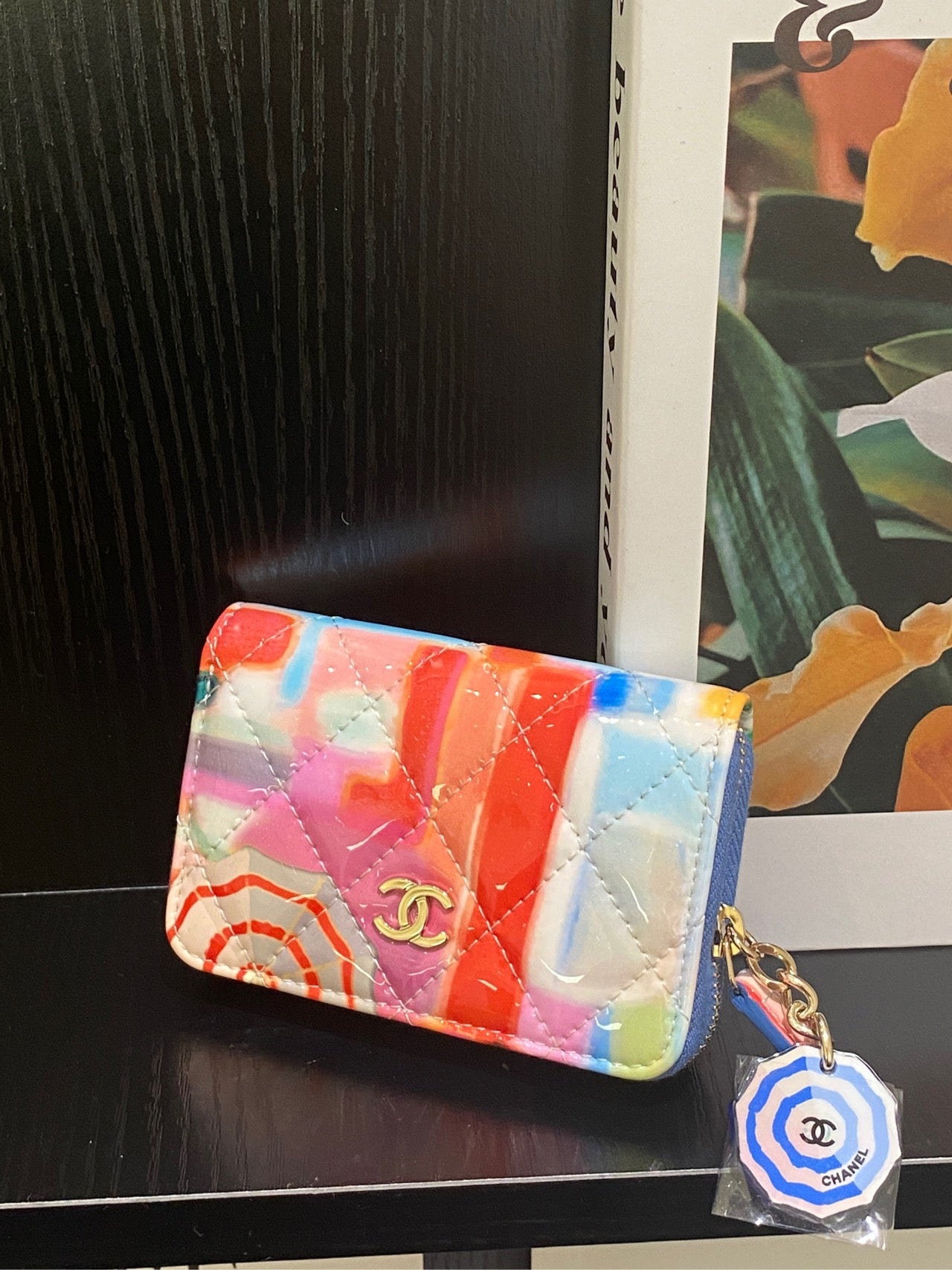 Chanel - Classic Zipped Coin Purse - Patent leather - Multicolour - (mini)