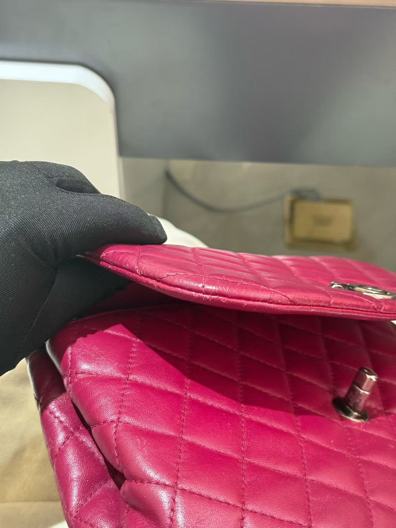 Chanel - Cloud Bag - Lambskin leather - Burgundy - (small)