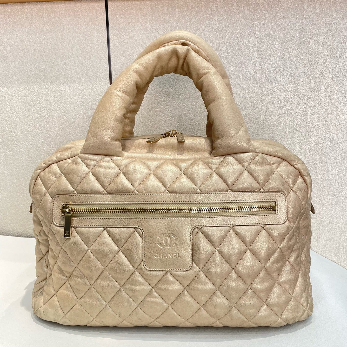 Chanel - Coco Cocoon - Leather - Beige - (large)