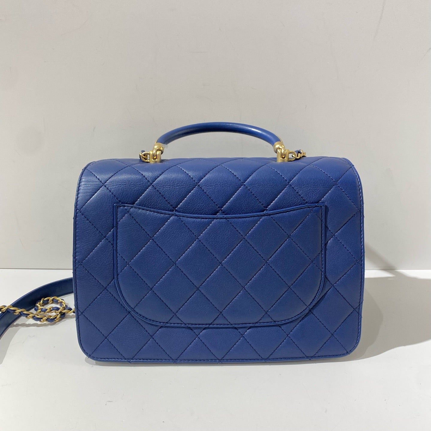 Chanel - Coco Handle - Leather - Navy - (mini)