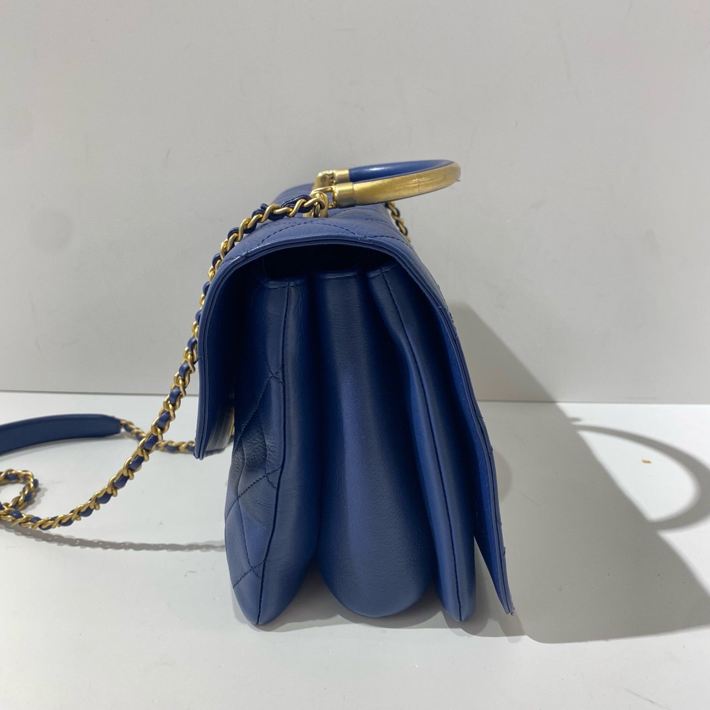 Chanel - Coco Handle - Leather - Navy - (mini)