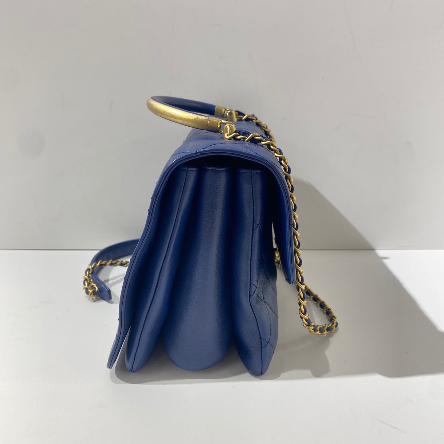 Chanel - Coco Handle - Leather - Navy - (mini)