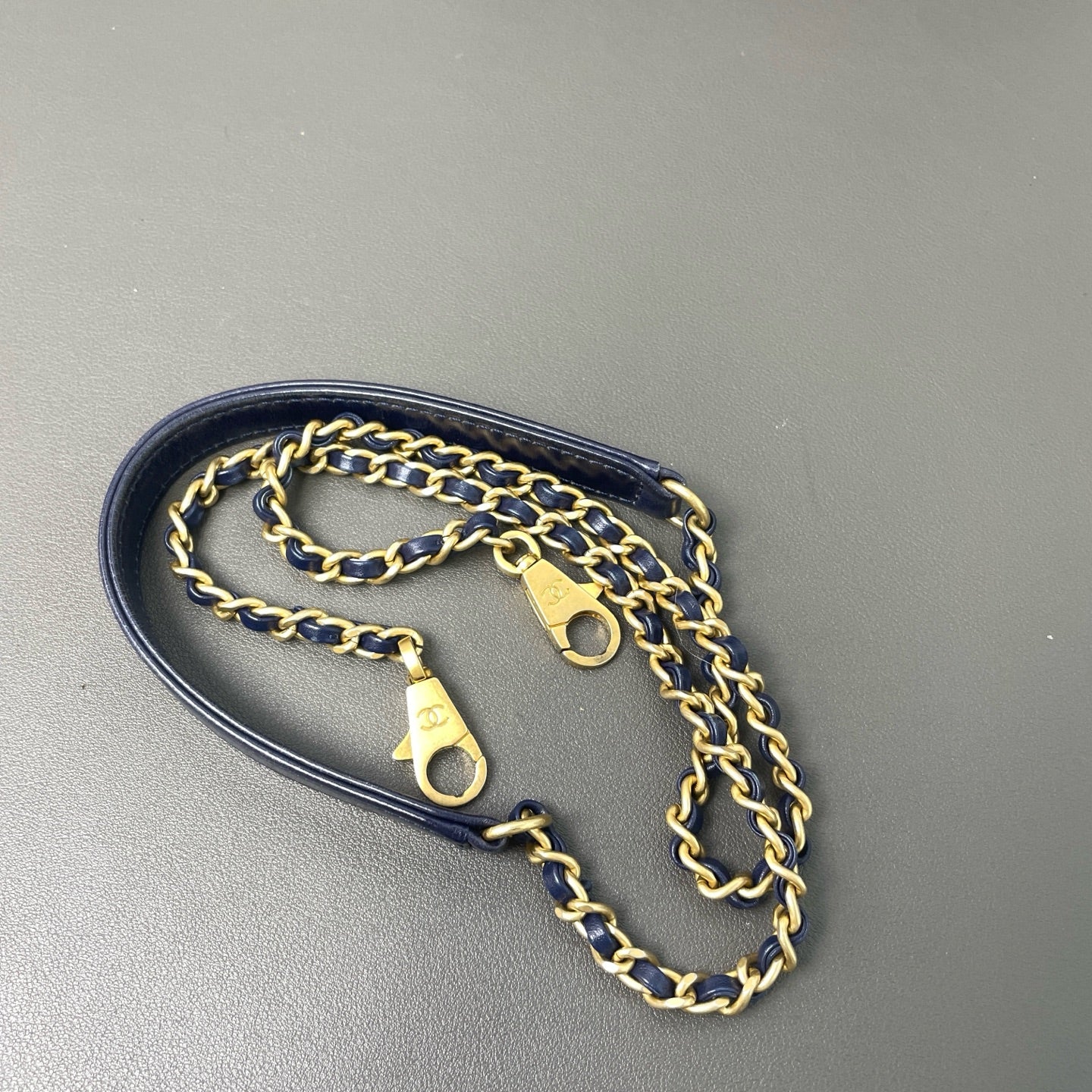 Chanel - COCO HANDLE - Leather - Navy - (mini)