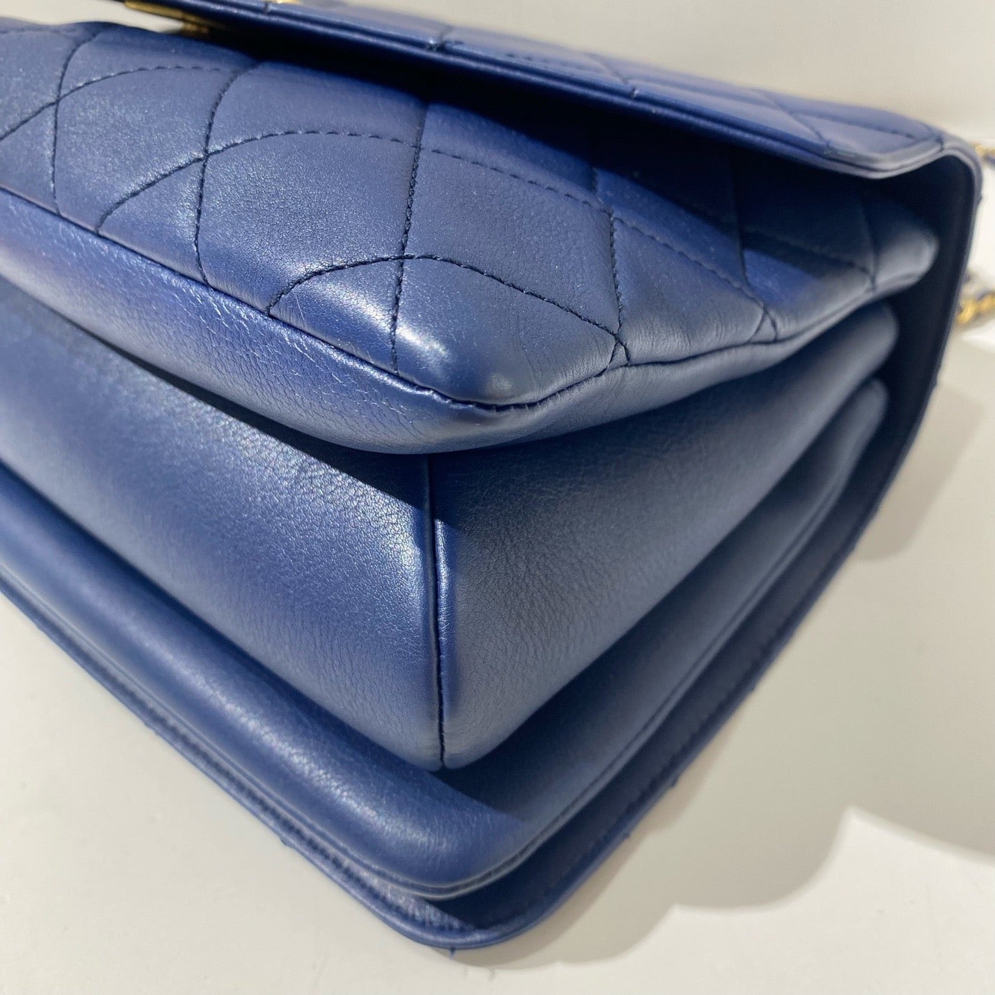 Chanel - Coco Handle - Leather - Navy - (mini)