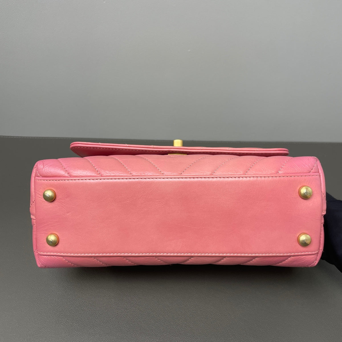 Chanel - Coco Handle - Lizard - Pink - (medium)
