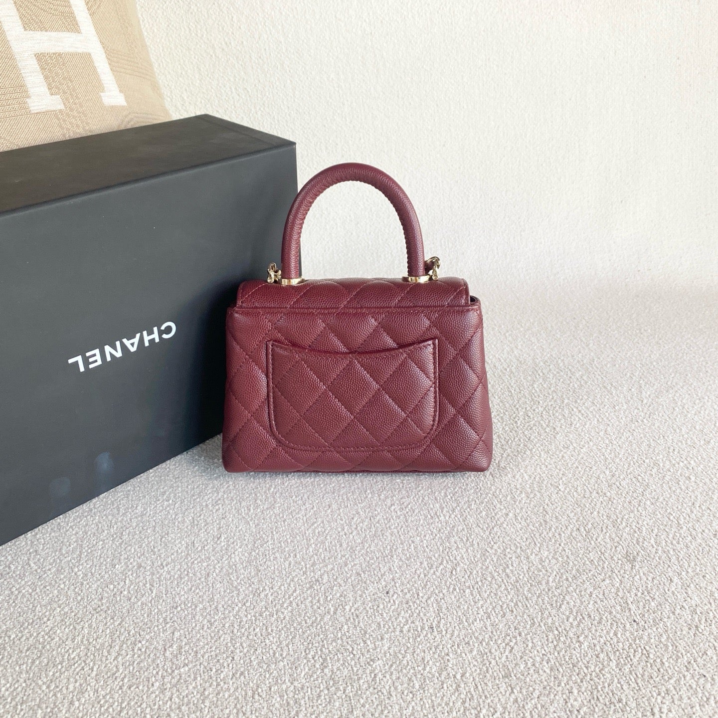 Chanel - Coco Handle Nano - Leather - Red - (mini)
