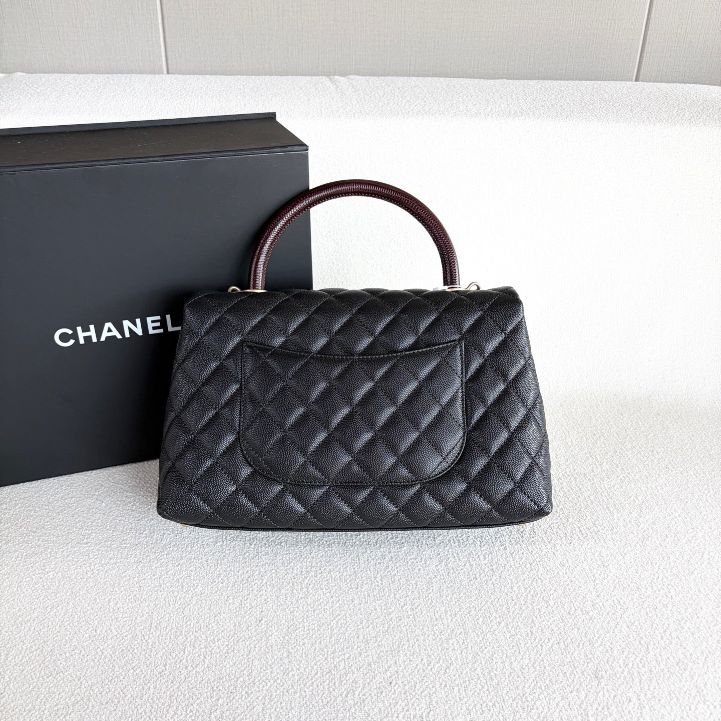 Chanel - Cocohandle - Leather - Black - (medium)