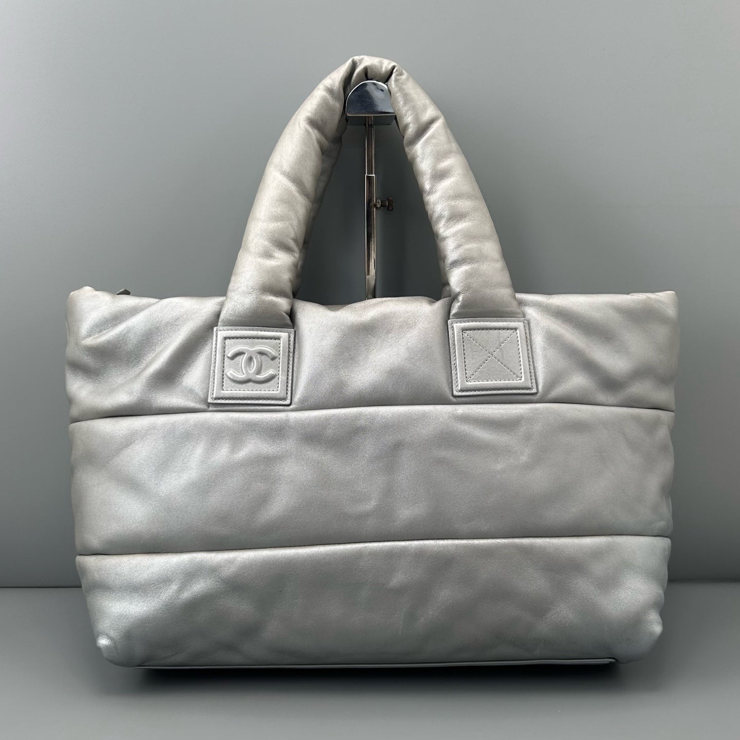 Chanel - Cocoon - Leather - Silver - (large)