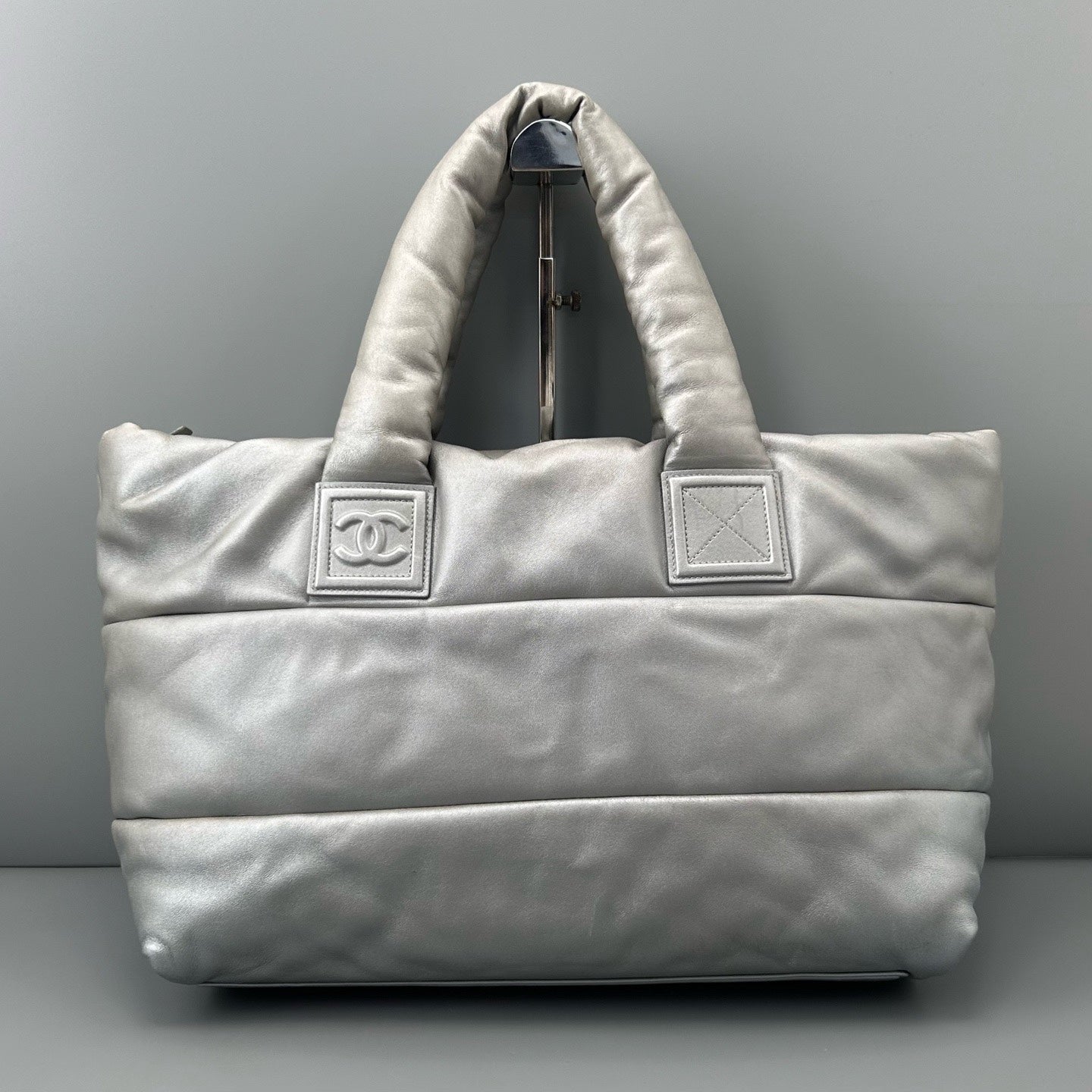 Chanel - Cocoon - Leather - Silver - (large)