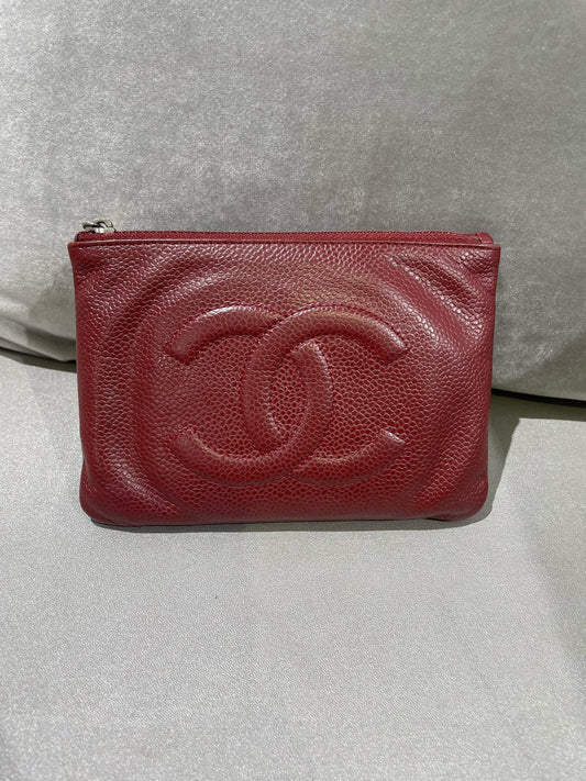 Chanel - Coin Purse - Leather - Red - (small)