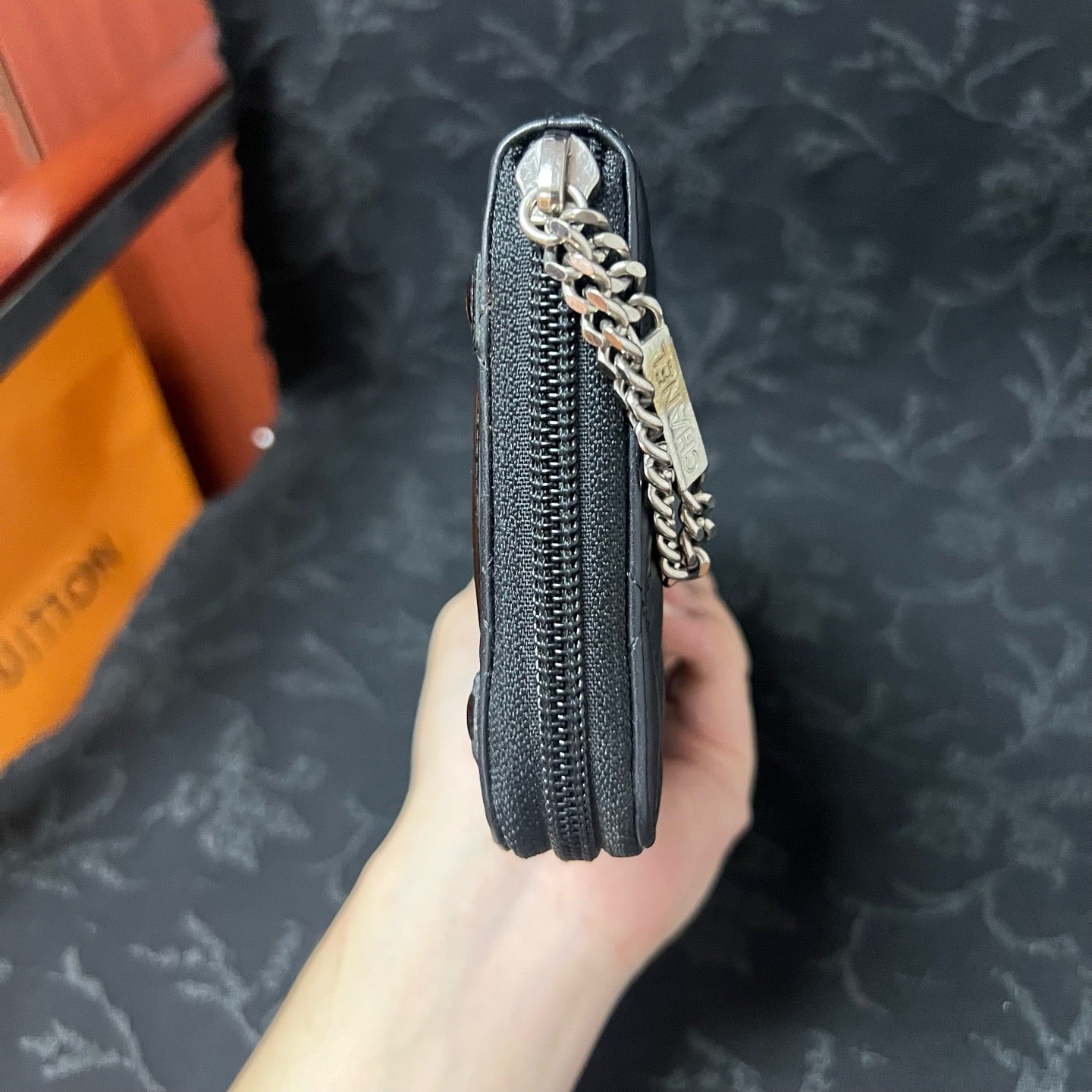 Chanel - Combon Wallet - Leather - Black - (Other)