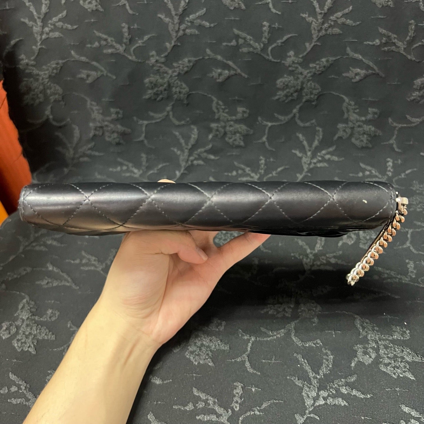 Chanel - Combon Wallet - Leather - Black - (Other)