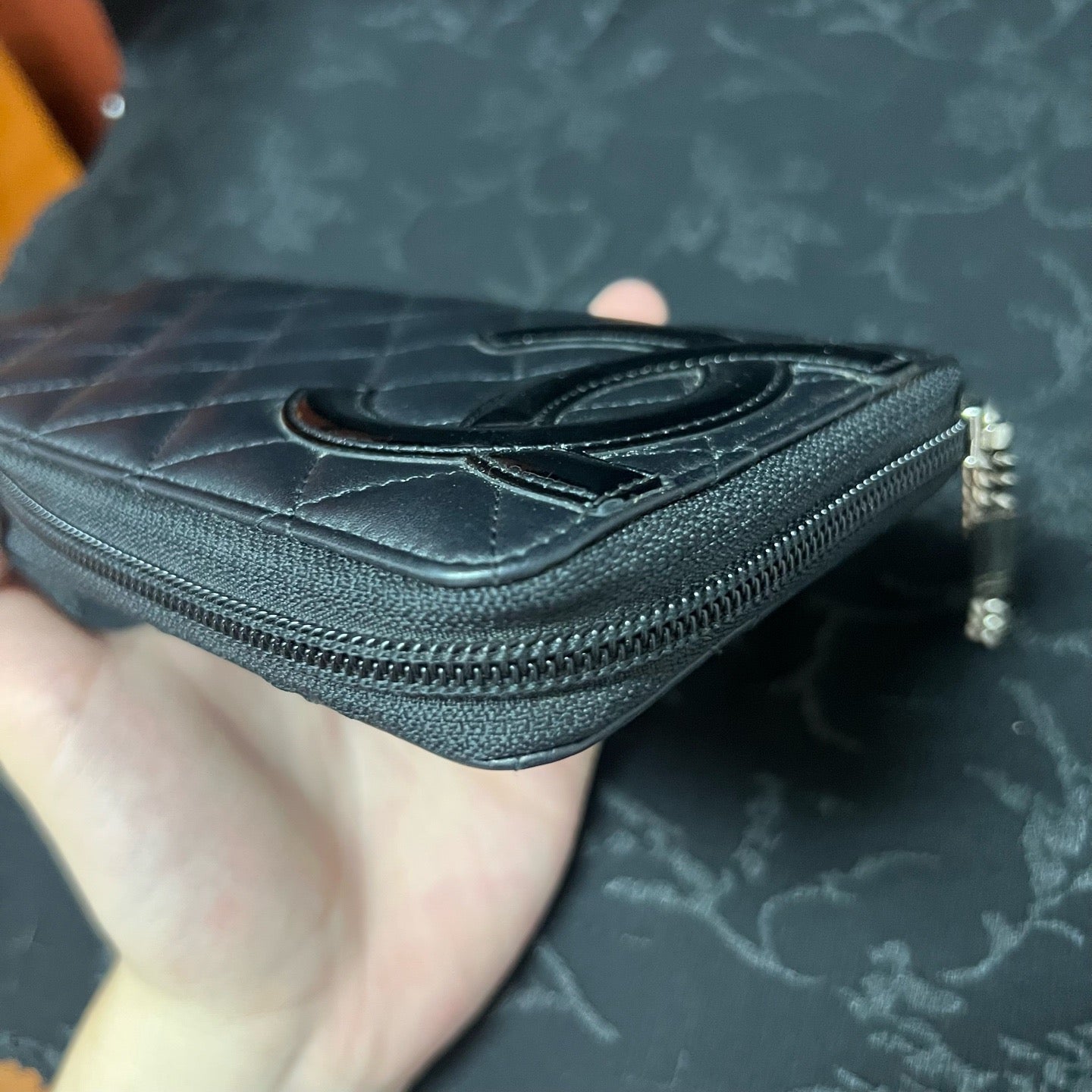 Chanel - Combon Wallet - Leather - Black - (Other)