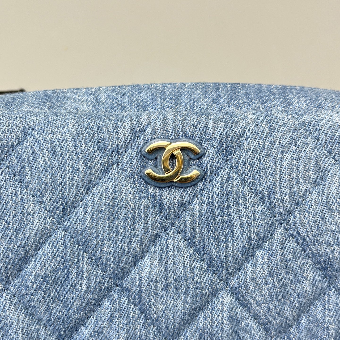 Chanel - Cosmetic Bag - Denim - Blue - (Small)