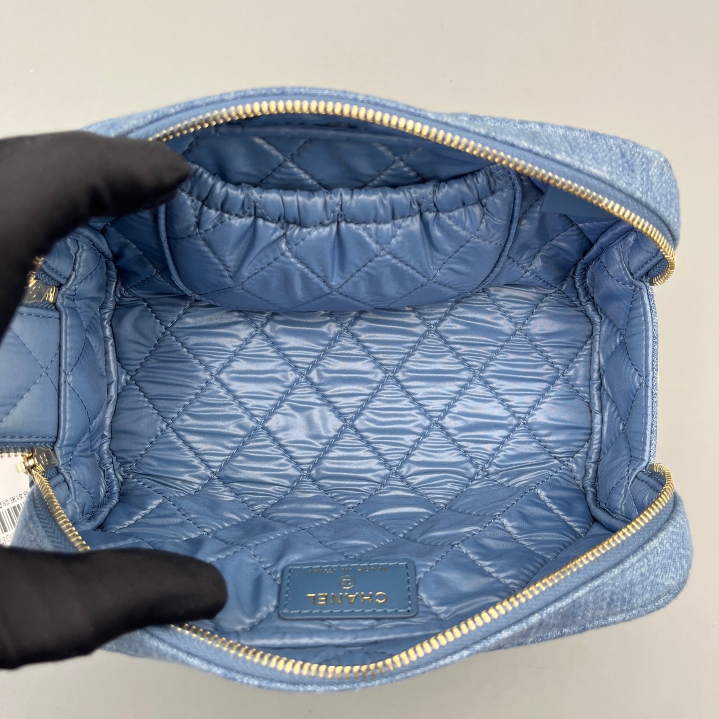 Chanel - Cosmetic Bag - Denim - Blue - (Small)