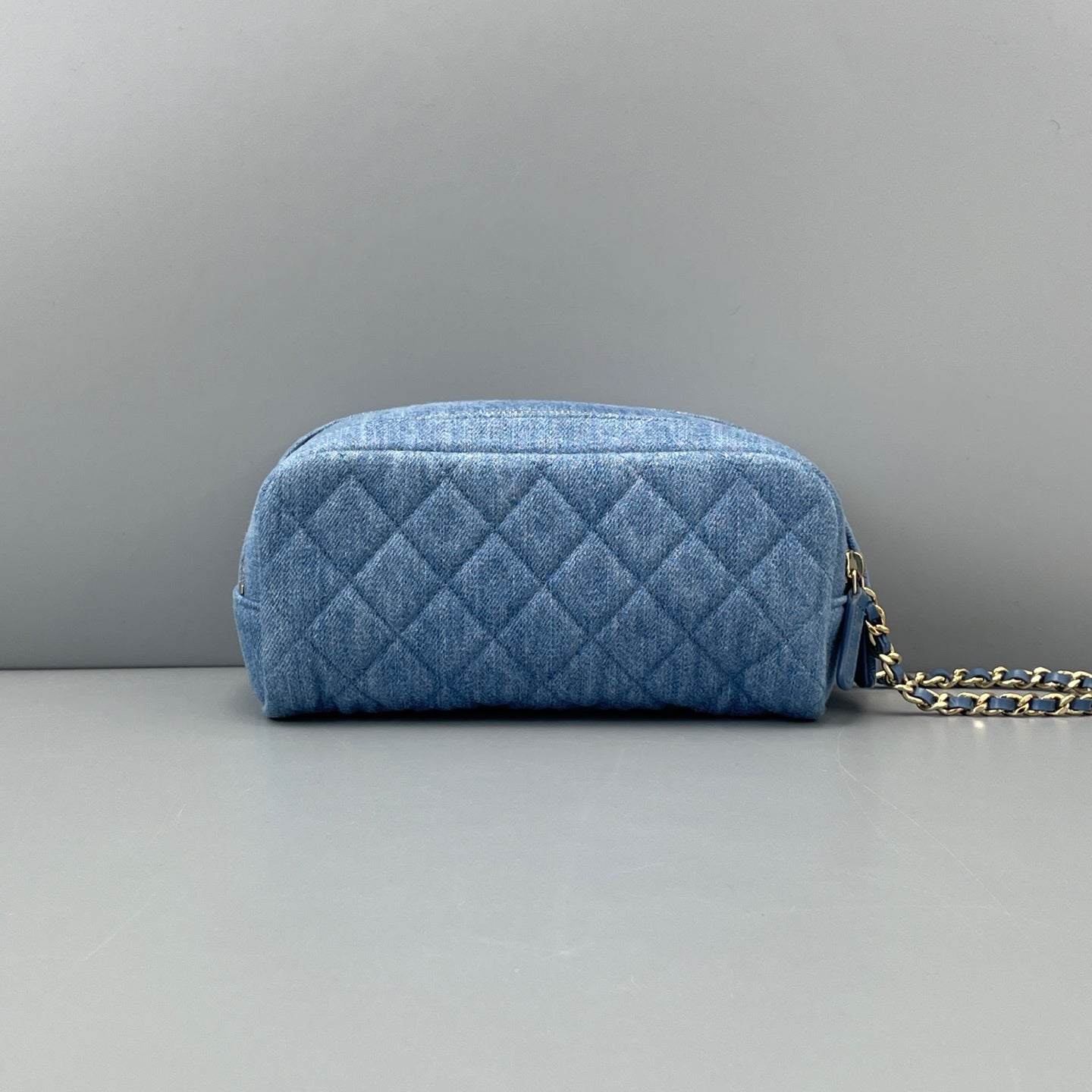 Chanel - Cosmetic Bag - Denim - Blue - (Small)