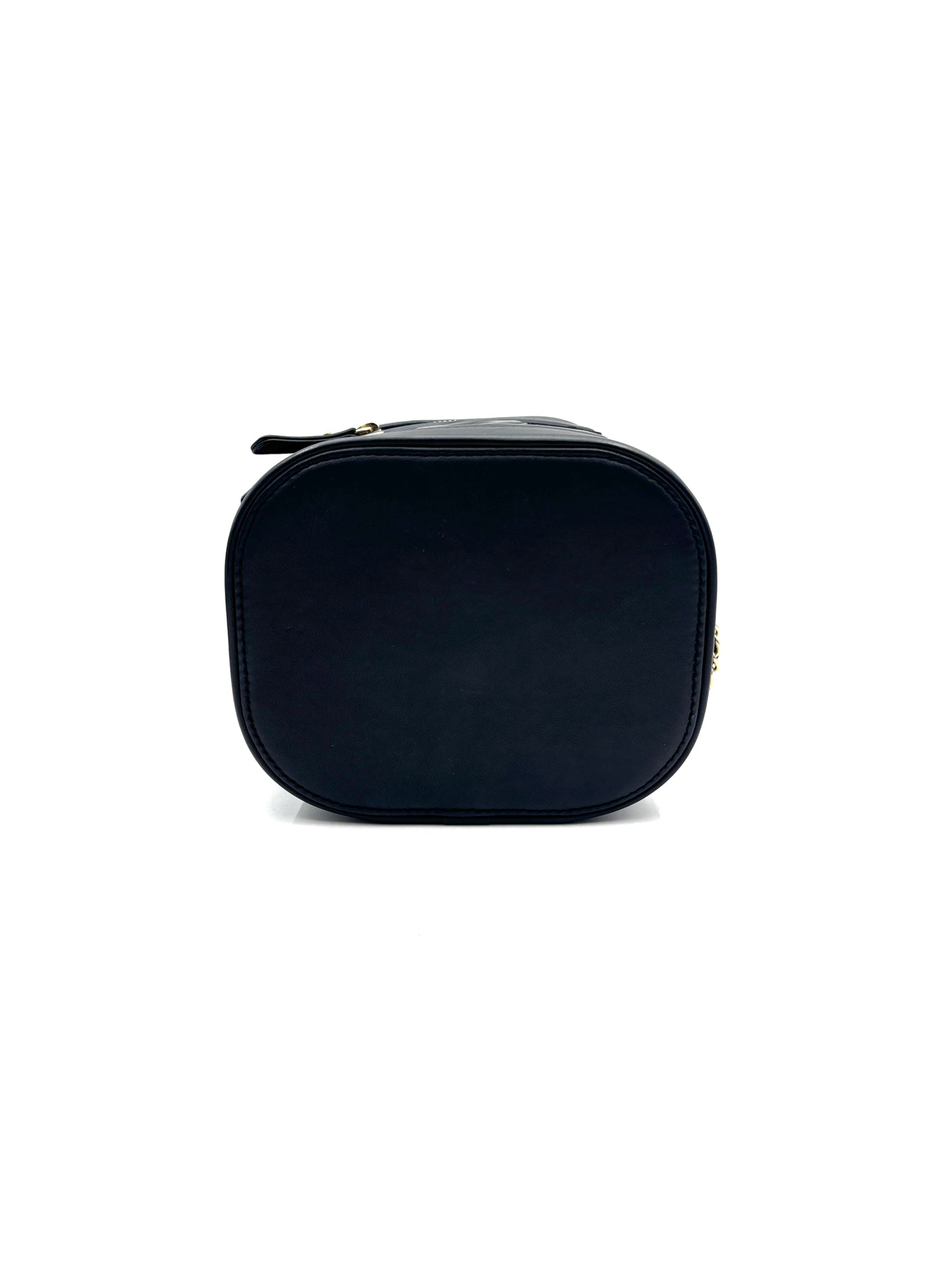 Chanel - Cosmetic Box Chain Bag - Leather - Black - (small)