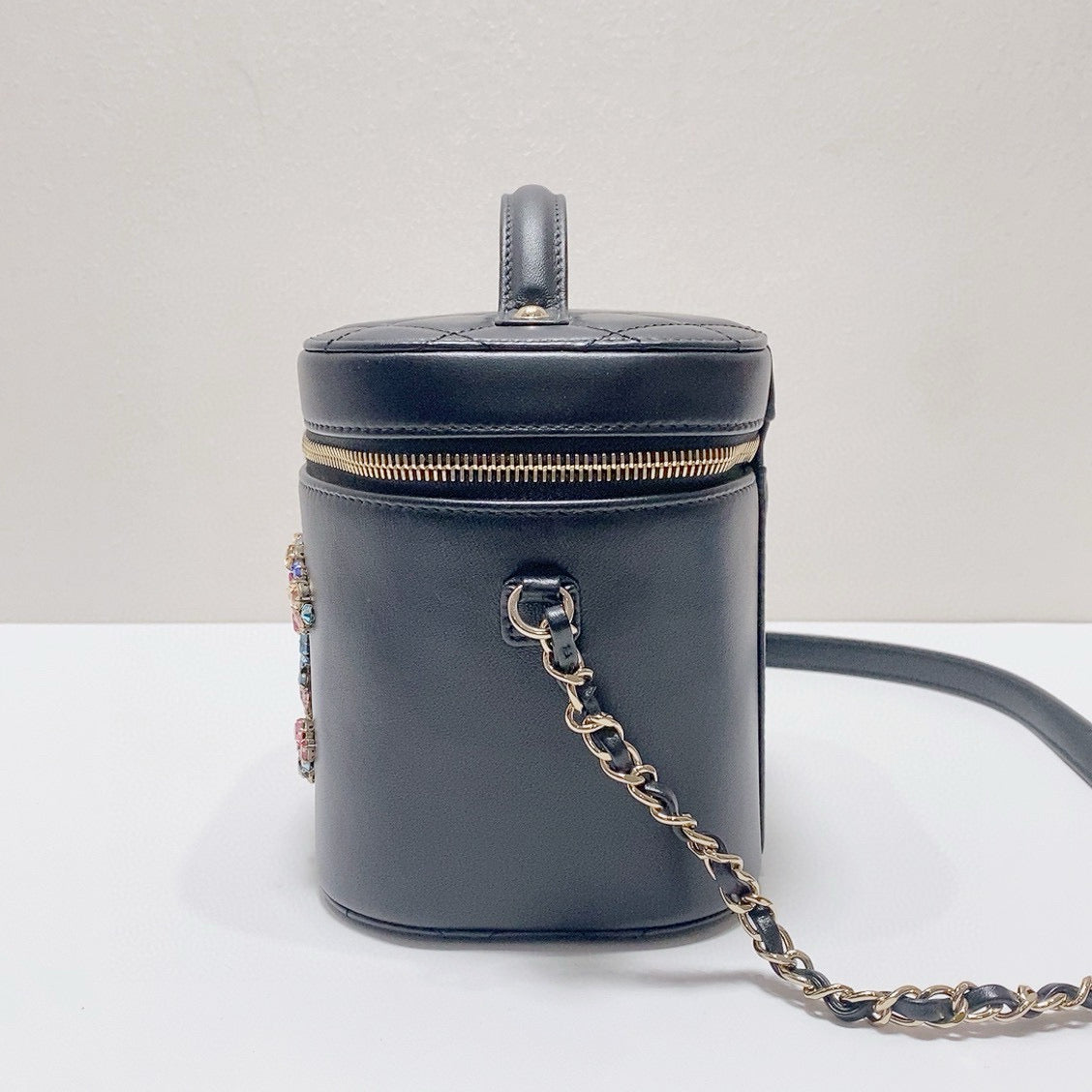 Chanel - Cosmetic Vanity Case - Lambskin leather - Black - (small)