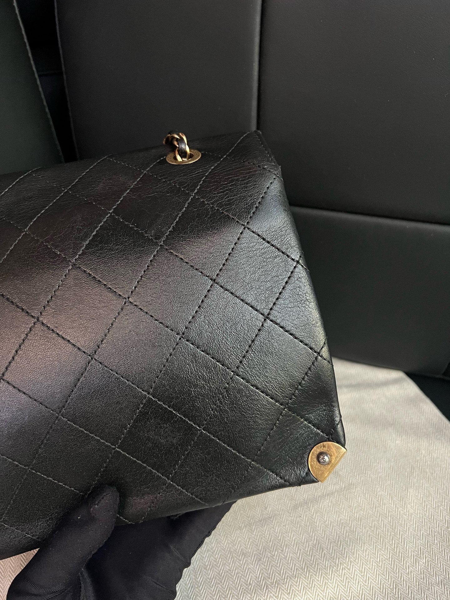 Chanel - Court Collection - Leather - Black - (small)