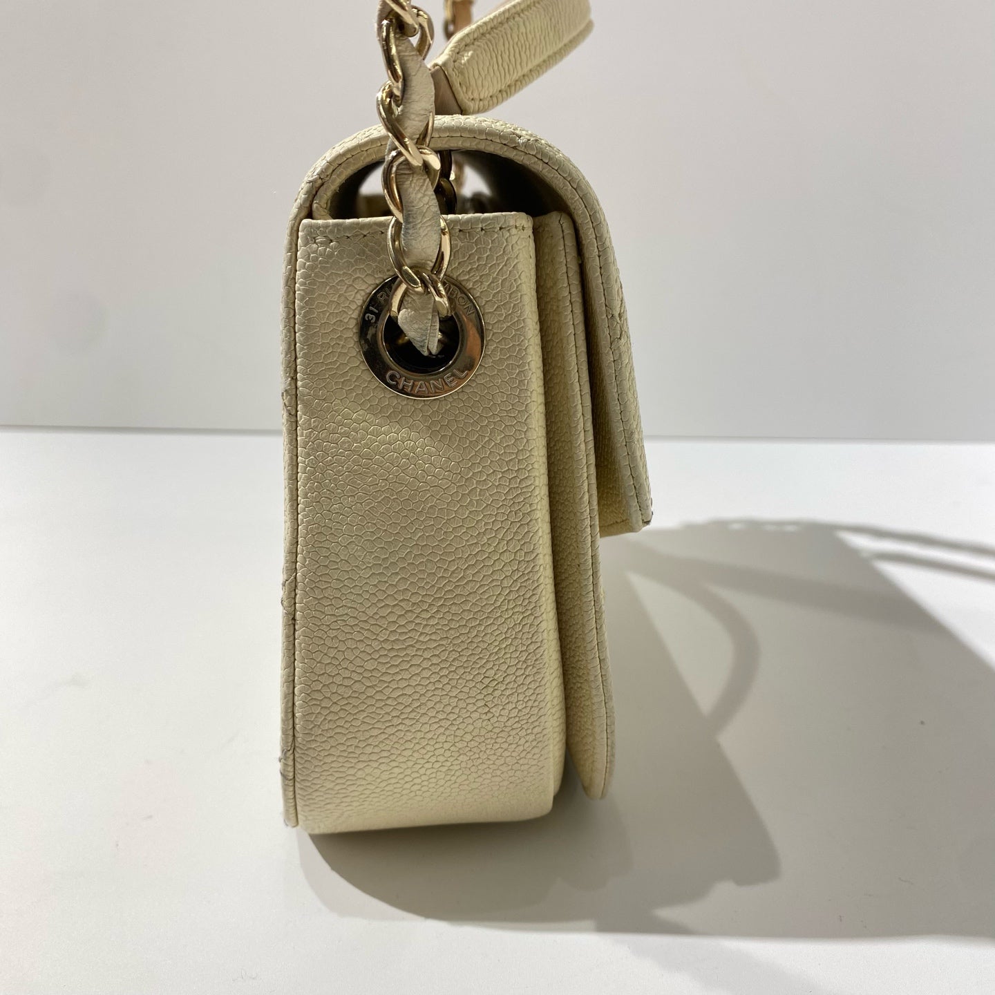 Chanel - Cuba Box Flap Messenger Bag - Caviar leather - White - (mini)