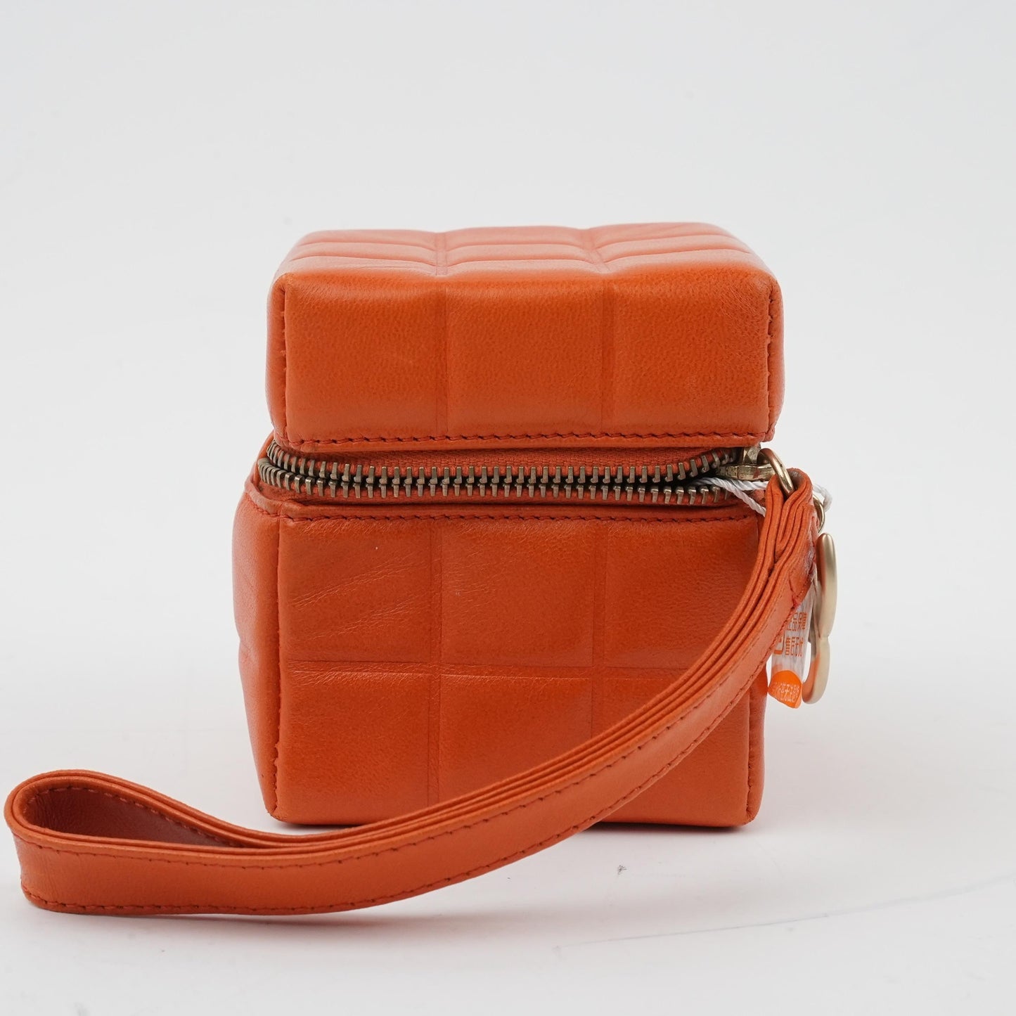 Chanel - Cube Vanity Case - Leather - Orange - (mini)