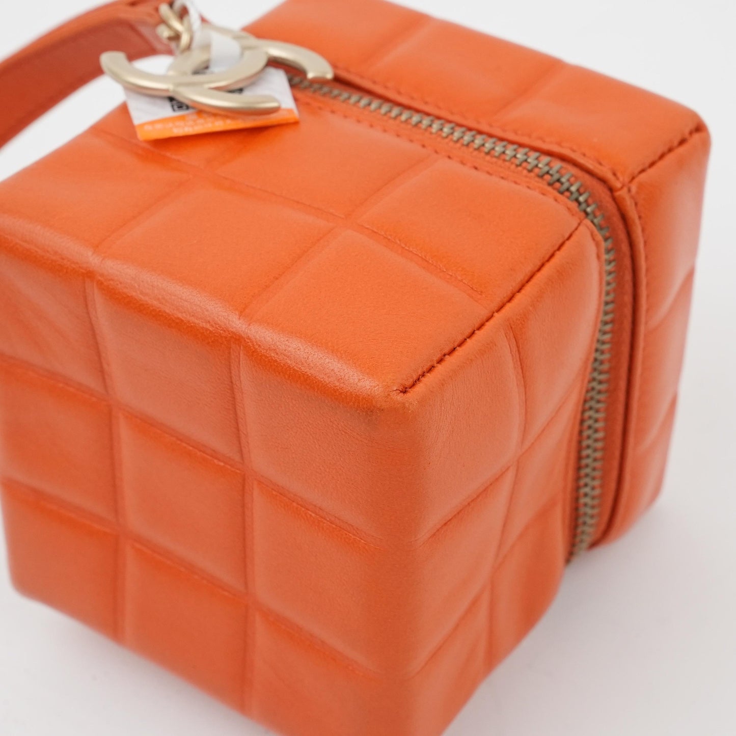 Chanel - Cube Vanity Case - Leather - Orange - (mini)