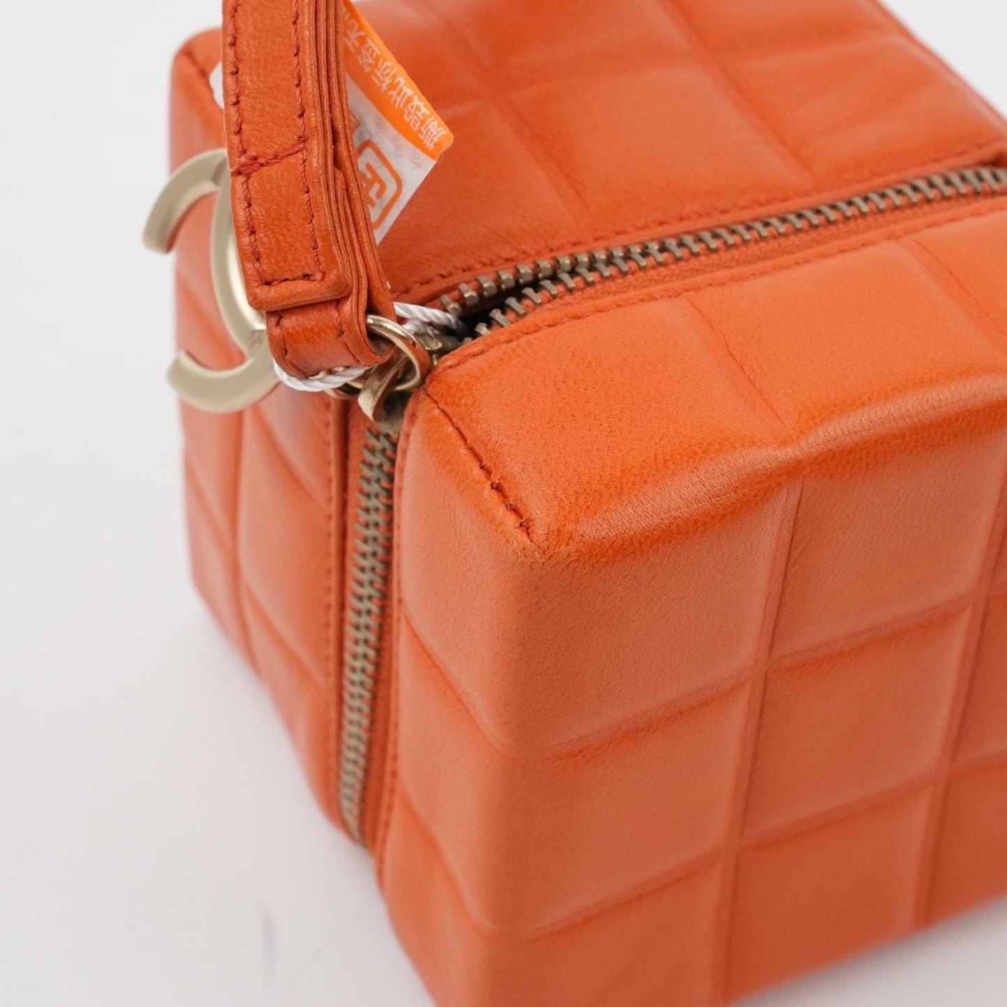 Chanel - Cube Vanity Case - Leather - Orange - (mini)